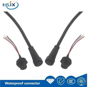 HE SHENG JIA XING IP67 Waterproof <strong>Connector</strong> with 2, 3, 4-pin M16 <strong>Input</strong> and <strong>Output</strong> Cables for Power Supply - Product Image 3