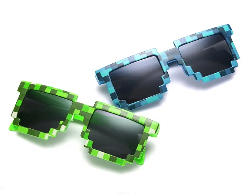 New Fashion Trend Mosaik Brillen 4 Farben Lattice Square Box Kinder Sonnenbrille für Kinder Großhandel