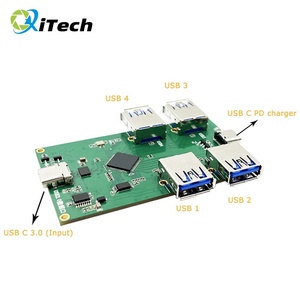 USB C 3.0 giriş portu evrensel çok fonksiyonlu USB3.0 4 in 1 Hub kurulu ile USB-C PD hızlı şarj ve destek özel tasarım - Product Image 2