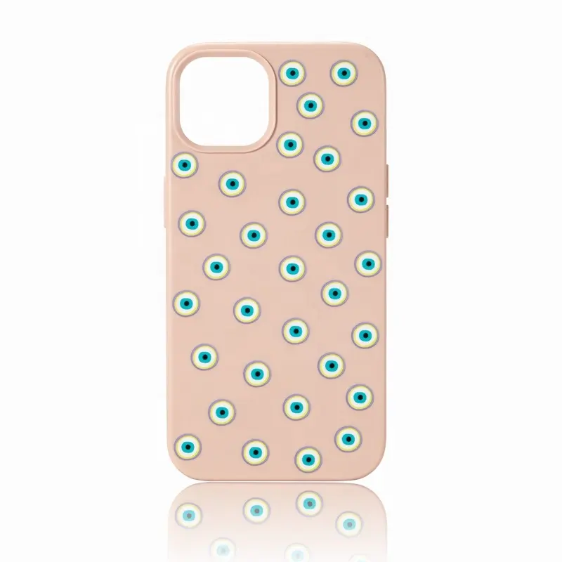 Funda dura de silicona con lunares brillantes para teléfono móvil, carcasa para iPhone 13 12 11 Pro Max XR 7 8 Plus XS SE