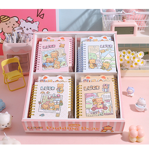 2025 Custom A6 Cute Luck Cartoon Bread Bear Diary Mini Child Spiral <strong>Notebook</strong> <strong>with</strong> <strong>Index</strong> - Product Image 3