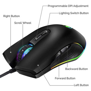 Mouse da gioco USB Type-C per MacBook Pro, Matebook X, MacBook, Chromebook - Product Image 5