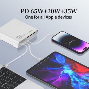 LDNIOQ605ハイパワーデスクトップクイックチャージャーサポート120Wターボ急速充電USB携帯電話充電器 - Product Image 4