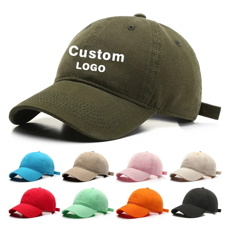Utdoor-Sombrero de béisbol deportivo para hombre y mujer, gorra de béisbol de algodón con logotipo bordado personalizado, 6 paneles