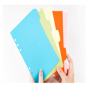 Índice de hojas sueltas de Color de alta calidad, páginas interiores de cuaderno, A4, A5, A6, A7, B5