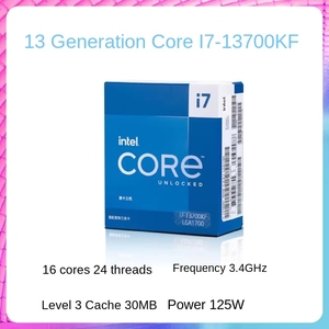 新着i7 13700KF CPUプロセッサ16コア24スレッドシングルコアターボ最大5.4Ghz 24M L3キャッシュデスクトップCPU - Product Image 2