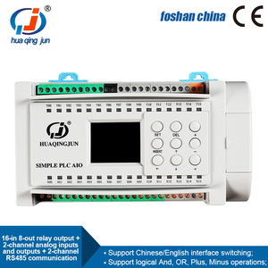 Huaqingjun 16 Eingänge 8 Ausgänge Relais ausgang SPS Analoge in gänge Ausgänge 0-20mA RS485 Modbus RTU SPS für Sensoren - Product Image 2