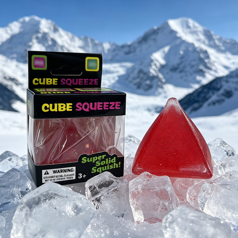 Maltose Squishy Toy - Pyramid (Red)