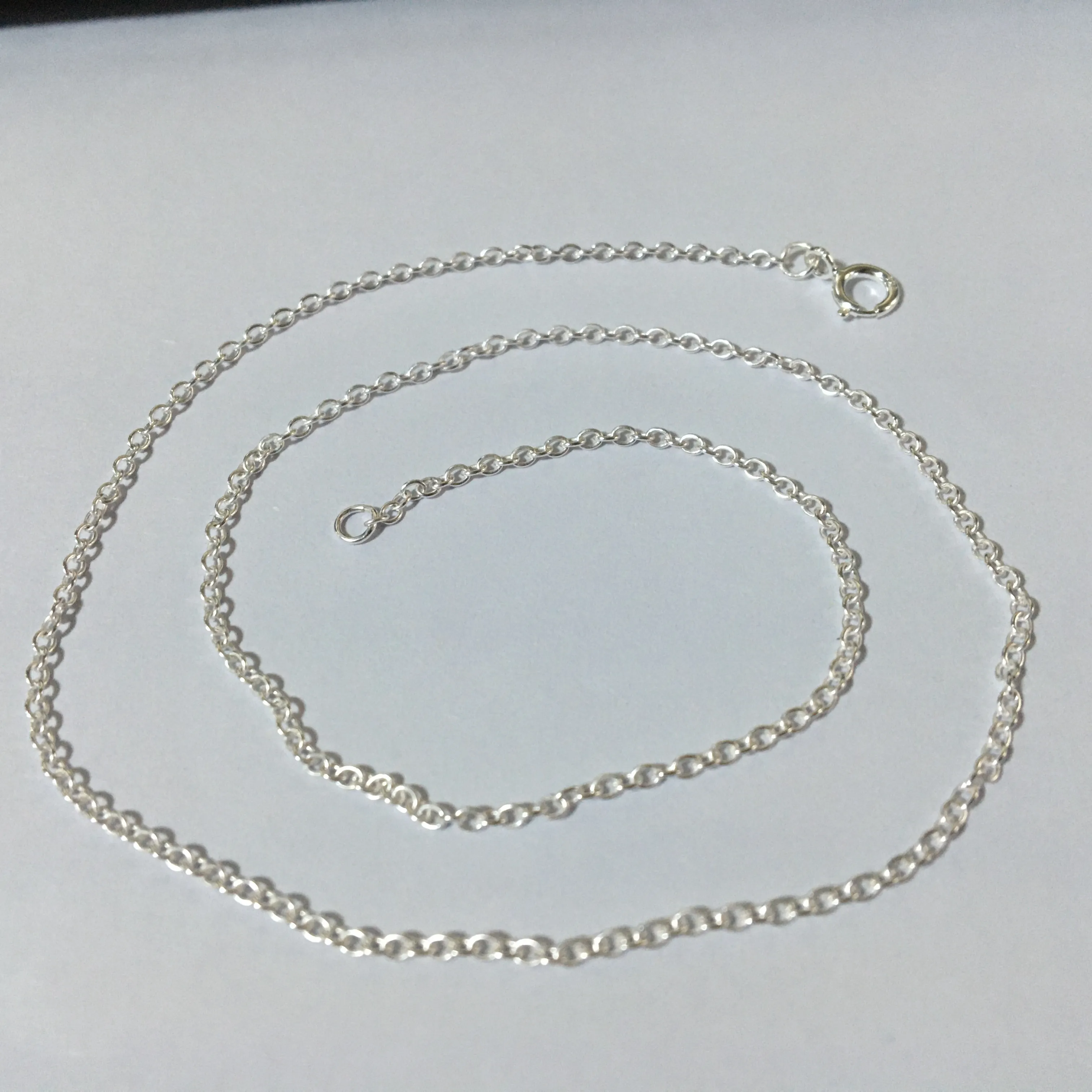 التخصيص نوعية جيدة 925 الايطالية الفضة سلسلة قلادة الصليب كابل سلسلي سلسلة الفضة والمجوهرات