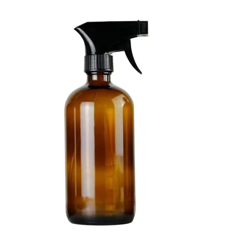 250 500 Ml Chai Xịt Thủy Tinh Hai Đầu Màu Nâu Tùy Chỉnh Để Làm Sạch