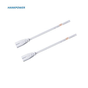 OEM ODM T5 T8 หลอดไฟ LED สายไฟ 8.5 มม.ระยะทาง 2 แกน 0.3 Mm2 PVC DC ชายปลั๊กสาย - Product Image 1