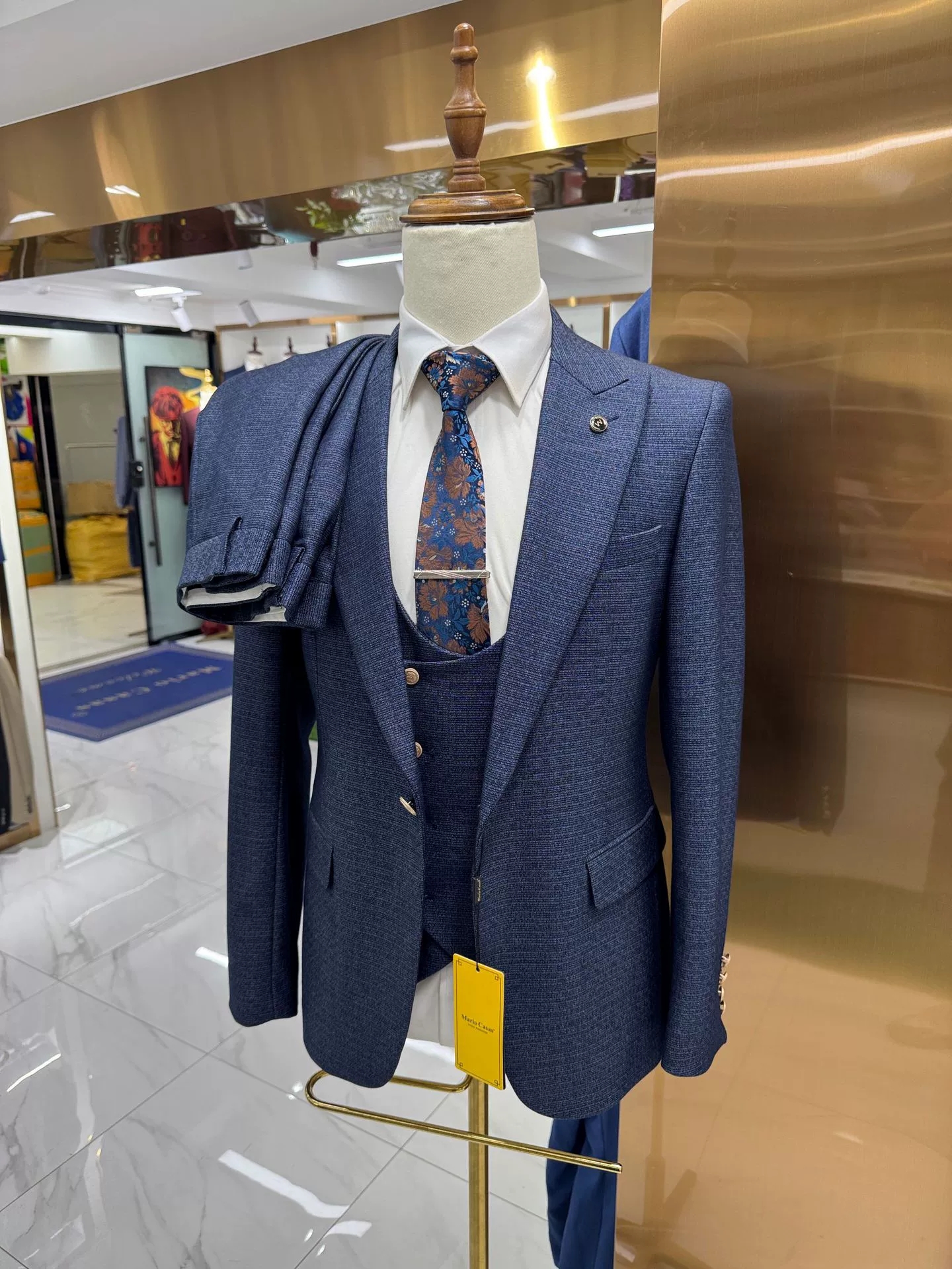 Marine (Blazer + Pantalon + Gilet)