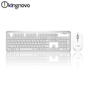Venta caliente teclado inalámbrico ratón Combos compacto silencioso de tamaño completo con Nano USB receptor teclado y ratón - Product Image 3
