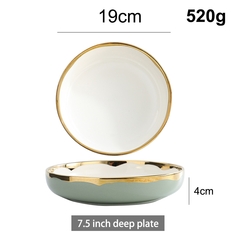 7.5 inch deep dish Green