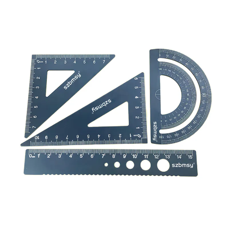 Durable laser printed metal ruler for Student School Office