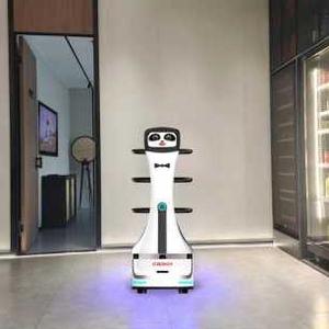 Robot de evitación de obstáculos automático directo de fábrica, Robot de servicio de restaurante de entrega de alimentos, Robot de camarero - Product Image 6