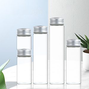 Borosilicate Food Grade Small 30ml 50ml 1oz 1.7oz Candy <strong>Jars</strong> Honey Tubes Snack Pot Pack <strong>Jar</strong> With Aluminum Lid