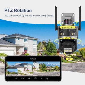 LS VISION WIFI 8MPカメラ屋外3レンズPTZセキュリティカメラCCTVマルチディスプレイメーカーネットワークカメラ - Product Image 6