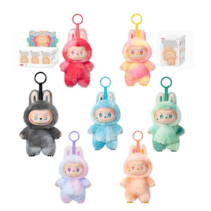 Labubu Doll First Generation Labubu Keychain Mart High Quality Macaron Blind <strong>Box</strong> <strong>Plush</strong> Toys Monster Labubus - Product Image 4