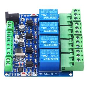 TTL通信Modbus-Rtu4チャンネルRTUリレー出力スイッチRS485オプトカプラー絶縁12Vリレーモジュール - Product Image 3