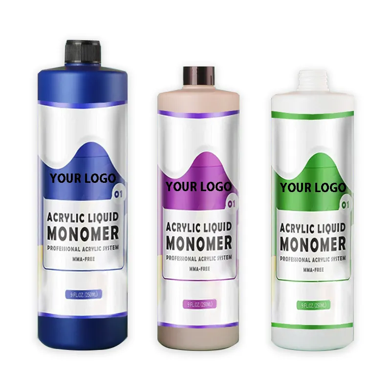 Groothandel Hoge Kwaliteit Geavanceerde Ema Monomeer Acryl Nail Liquid Custom Logo Acryl Poeder Pakket