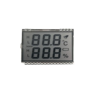 Benutzerdefinierte <span class=keywords><strong>transparent</strong></span> 7 <span class=keywords><strong>Segment</strong></span> Monochrome <span class=keywords><strong>LCD</strong></span> <span class=keywords><strong>Display</strong></span> modul für Hygrothermograph Monitor