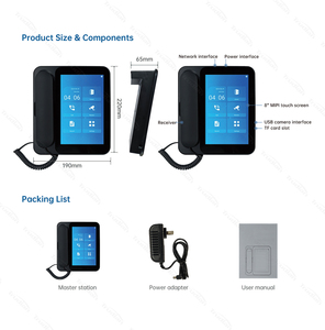 Videoportero Multi Unit IP Master Station Video Intercom Sistema DE GESTIÓN Teléfono para edificio de apartamentos Sala de guardia de seguridad - Product Image 3