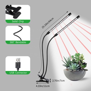 โคมไฟ LED แบบคลิปสำหรับปลูกต้นไม้ในร่ม, ไฟ LED 20W 84ดวง3โหมดหรี่แสงได้10โหมดโดยไม่มีอะแดปเตอร์ไฟ LED เต็มสเปกตรัมสีขาว + แดง - Product Image 5