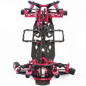 ד 4 4wd סגסוגת 2wd & ערכת מסגרת לרכב עם 4 גלגלים 256 מ "מ 1/10 הסחף