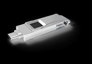 MFi认证高速u盘2合1指纹加密u盘，带密码加密金属旋转驱动 - Product Image 6