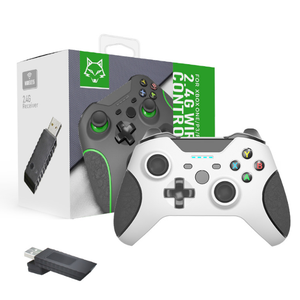 จอยเกม Xbox One ไร้สาย,จอยสติ๊กในตัวการสั่นสะเทือนแบบคู่2.4GHZ เข้ากันได้กับ Xbox One/PS3 Doubleshock Dropship - Product Image 6