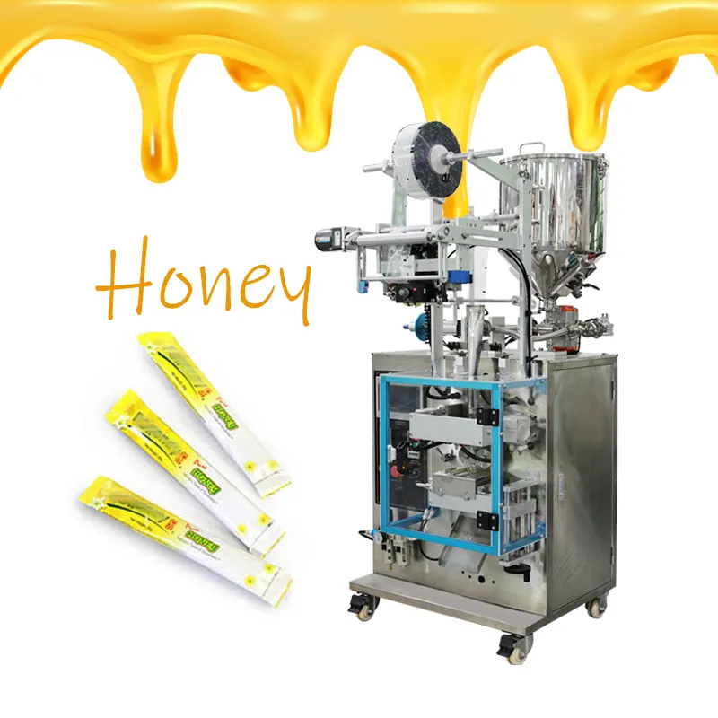 Máquina de llenado de miel, embalaje de palo de miel, bolsita de miel