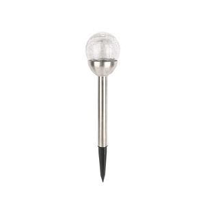 Çatlak ışık cam küre renk değiştirme lamba yol geçit veranda Yard için LED güneş bahçe çim ışığı - Product Image 1