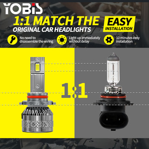 Yobis 60W <strong>Led</strong> Bulb H7 H4 H11 Headlight with Canbus High Low Beam <strong>Led</strong> Lights for Cars - Product Image 3