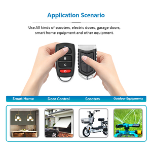4 Buttons Multi Frequency 280 to 915MHz Copy Rolling Code Universal Garage Door Opener RF Wireless Remote <strong>Control</strong>