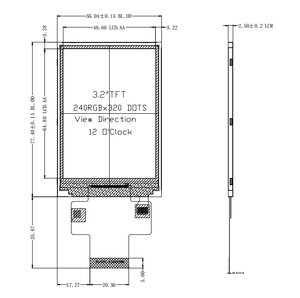 3.2 pollici modulo LCD TFT schermo ST7789V2 Driver IC per il veicolo schermo di controllo industriale - Product Image 5