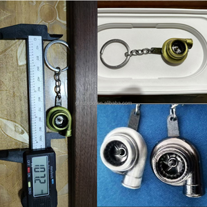 販促用ターボキーホルダーメタルスピニングターボチャージャー自動車用ミニカーパーツキーホルダー自動車部品キーリング - Product Image 4