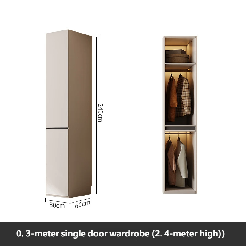 0.3-meter single door wardrobe (2.4-meter high)