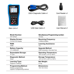 Strumenti di programmazione 315MHZ 433MHZ sensore automatico Scanner di programmazione della pressione dei pneumatici sensori del sistema di monitoraggio