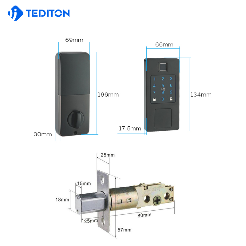 TT lock app air bnb WiFi Intelligent electronic Keyless deadbolt digital lock fingerprint