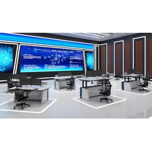 Escritorio de oficina moderno ergonómico de alta calidad, sala de Control, escritorio de elevación ajustable, consola de comando compacta, muebles - Product Image 5