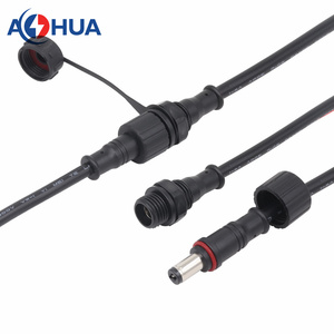 Aohua ขั้วต่อไฟฟ้ากระแสตรงแบบตัวเมียชนิด5.5*2.1มม. 5.5*2.5มม. กันน้ำปลั๊กตัวเชื่อมต่อแผงสายไฟตัวผู้พร้อมสายเคเบิล - Product Image 2