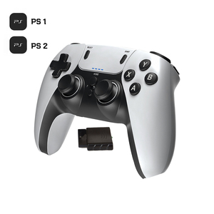 PS1/PS2ゲーム機シングルモーターダブル振動内蔵リチウムバッテリー2.4Gワイヤレスゲームコントローラー - Product Image 2