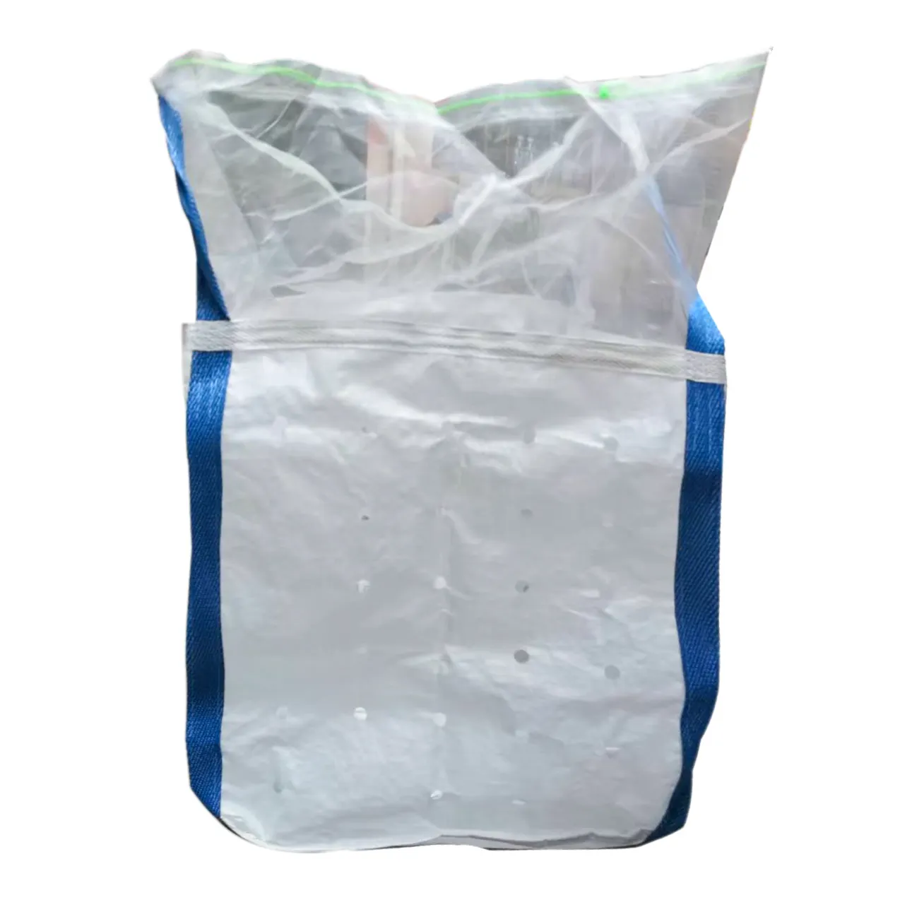 Potato special packaging transport big bag breathable mesh bag bottom pull ring design for easy loading and unloading
