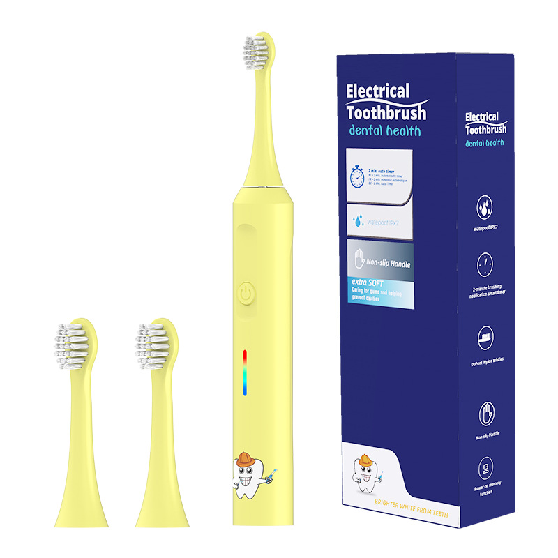 Brosse à dents sonique pour enfants 3957B - Jaune