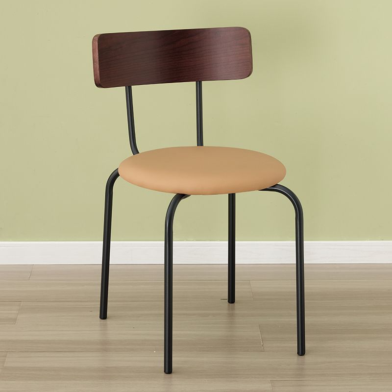 Black walnut - brown seat - black frame