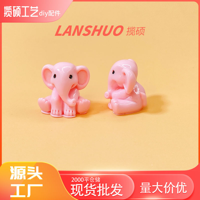 Pink Elephant Ornament B-560-06