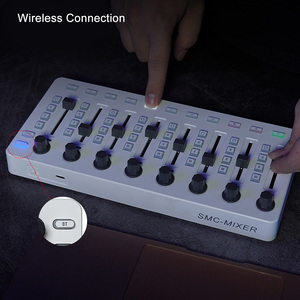 Mezclador de controlador MIDI 8 Botones 43 teclas de control 8 perillas USB BT Consola de mezcla MIDI - Product Image 4