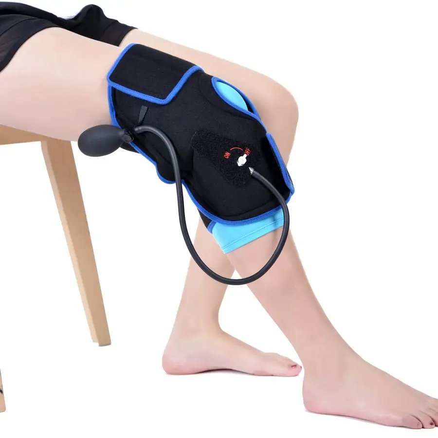 Evergryo Therapie Pijnverlichting Voor Kniebehandeling Voor Sportherstel Met Handvat Luchtpomp Ijsgel Koude Compressie Wrap