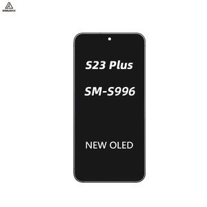 S23 + จอ Super AMOLED สำหรับ Samsung Galaxy S23 PLUS, แผงหน้าจอสัมผัสประกอบ Digitizer S916W S916U S916B พร้อมกรอบ